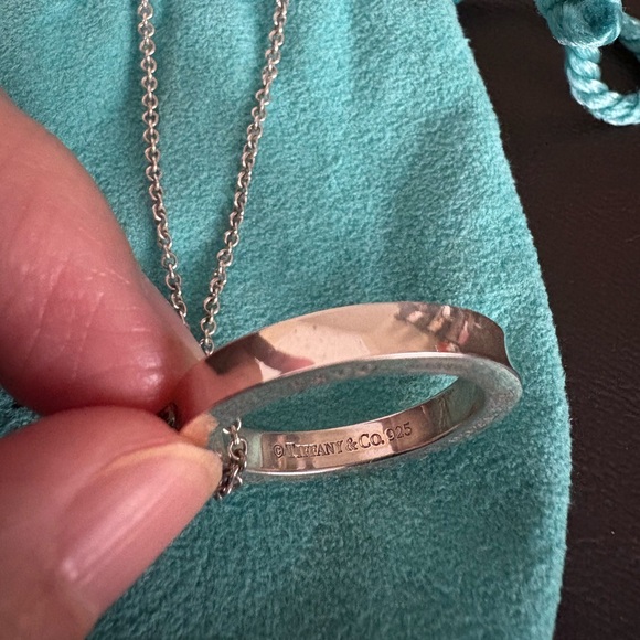 Tiffany & Co. 1837 LARGE Circle Necklace - Picture 3 of 5